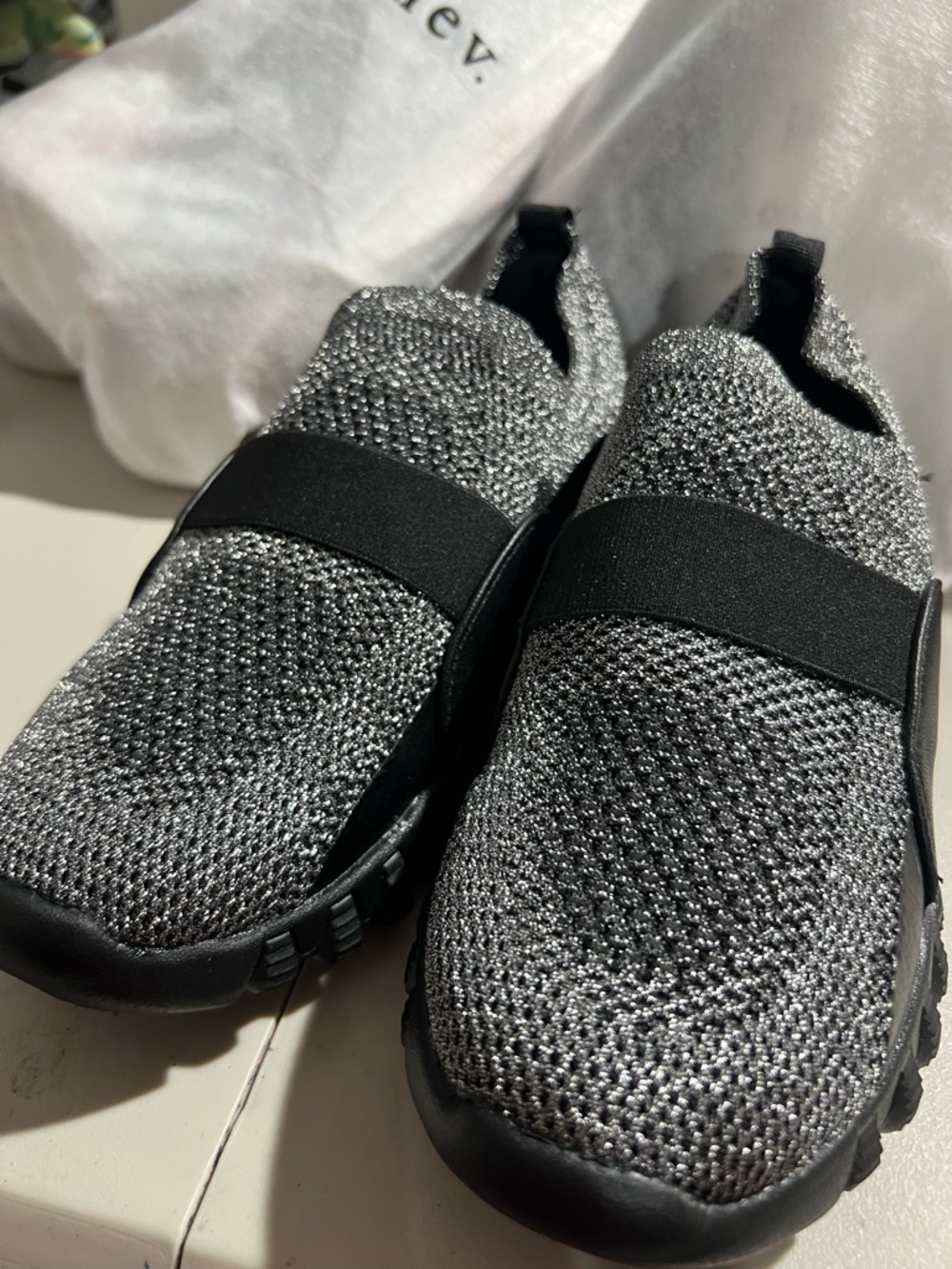 bernie mev. Kids Black Woven Slip-On Loafers